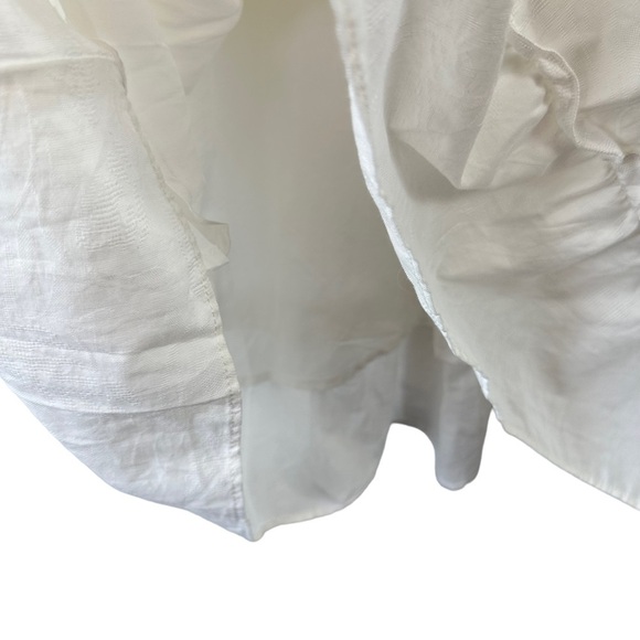 Show Me Your Mumu Sz L Women's White Poof Sleeve Smocked Odette Midi Dress NWT - Picture 8 of 16